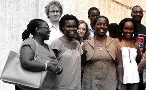 Rukh-shana (highlighted) with fellow adoptive parents at a social event organised by Ugandans Adopt.